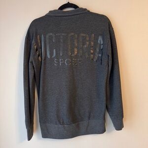 Women’s Grey Victoria’s Secret ‘Victoria Sport’ Quarter Zip Sweater size XS